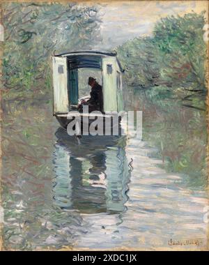 Das Studio-Boot (Le Bateau-Atelier). Claude Monet. 1876. Stockfoto