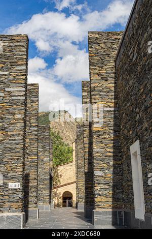 Heiligtum der Basilika Meritxell im Fürstentum Andorra Stockfoto