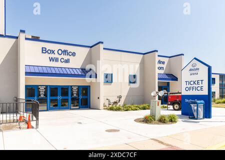 Die Allstate Arena ist eine Mehrzweckhalle in den Vororten von Chicago mit einer Kapazität von 18.500 Personen und Heimstadion des Hockeyteams Chicago Wolves. Stockfoto