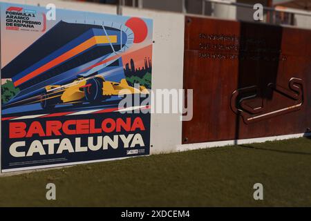 Barcelona, Spanien. Juni 2024. Catalunya Circuit Ambiente während des Formel 1 Spanien Grand Prix 2024, 10. Runde der Formel 1 Weltmeisterschaft 2024 vom 21. Bis 23. Juni 2024 auf dem Barcelona Catalunya Circuit. (Philippe Nanchino/SPP) Credit: SPP Sport Press Photo. /Alamy Live News Stockfoto