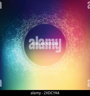 Bunte florale Hintergrund Vektor-Design Illustration Stock Vektor