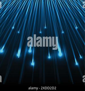 Abstrakter Hintergrund leuchtender Linien Stock Vektor