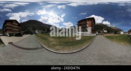 360 Grad Panorama Ansicht von Saas Grund Hohsaas 1