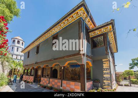 Plovdiv, Bulgarien. Mai 2024. Saint Constantin und Saint Elena Kirche, ein religiöses Wahrzeichen in der Altstadt Stockfoto