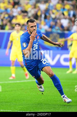 Fussball, UEFA EURO 2024 in Deutschland, Gruppenphase, Slowakei, Ukraine. , . Quelle: PRESSINPHOTO SPORTS AGENCY/Alamy Live News Stockfoto