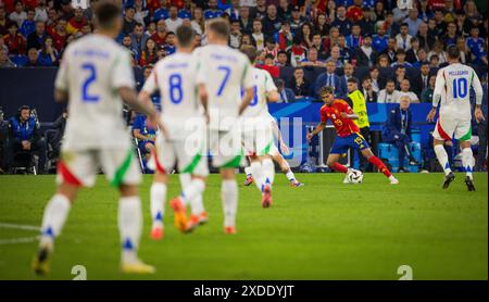 Gelsenkirchen, Deutschland. Juni 2024. Lamine Yamal (ESP) Spain - Italy Spanien - Italy 20.06.2024 Copyright (nur für journalistische Zwecke) by Stockfoto