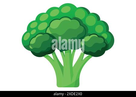 Die grüne Brokkoli-Vektor-Illustration Stock Vektor