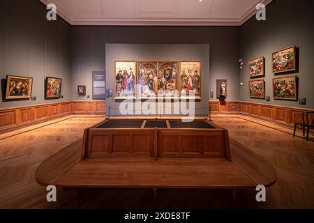 Budapest, Ungarn - 05.20.2024. Budapest, Ungarn. Das Museum der Schönen Künste. Innenfotos über die Ausstellungen des Museums. Stockfoto