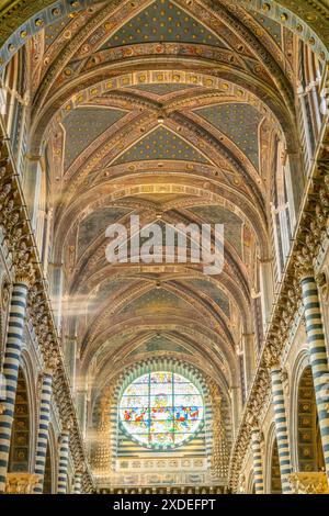 Siena, Italien; 22. Juni 2024 - Inneres der Kathedrale von Siena, Toskana, Italien Stockfoto