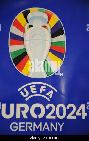 Kopenhagen/Dänemark/22 JUNI 2024/uefa euro2024 Deutschland Artikel im Verkauf in der dänischen Hauptstadt Kopenhagen. (Foto. Francis Joseph Dean/Dean Pictures) (nicht für kommerzielle Zwecke) Stockfoto