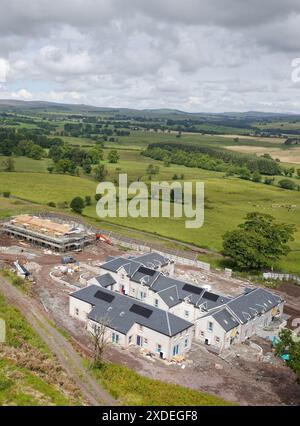 Luxusimmobilienneubau im ländlichen Raum Renfrewshire in Schottland Stockfoto