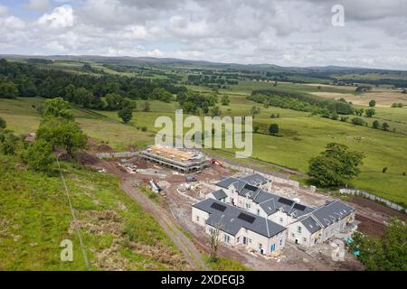 Luxusimmobilienneubau im ländlichen Raum Renfrewshire in Schottland Stockfoto