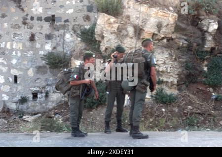 Libanon War 1982 Beirut / Lebeanonwar 82 - Multinationale Friedenssicherungskräfte Französische Fallschirmjäger Beirut Stockfoto