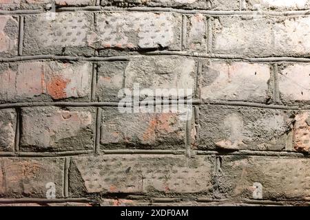Nahaufnahme eines Red brick wall. Stockfoto