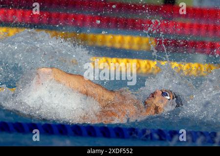 Roma, Italien. Juni 2024. Während des 60. Trofeo Settecolli im Foro Italico in Rom, Italien Samstag, 22. Juni 2024. Sport - Schwimmen. (Foto: Gian Mattia D'Alberto/LaPresse) Credit: LaPresse/Alamy Live News Stockfoto