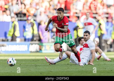 BVB Stadion Dortmund, Dortmund, Deutschland. Juni 2024. Euro 2024 Group F Fußball, Türkei gegen Portugal; Joao Cancelo (POR) Credit: Action Plus Sports/Alamy Live News Stockfoto