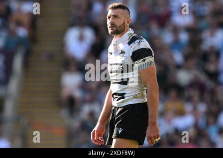 Jonny May von Barbarians während des Killik Cup Spiels Barbarians vs Fiji im Twickenham Stadium, Twickenham, Großbritannien, 22. Juni 2024 (Foto: Craig Thomas/News Images) Stockfoto