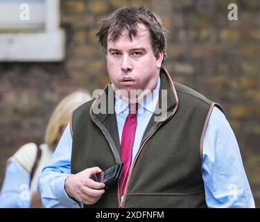 Craig Williams, Parlamentarischer Privatsekretär des Premierministers, Parlamentarier der Konservativen Partei für Cardiff North, Downing Street, Westminster, London Stockfoto