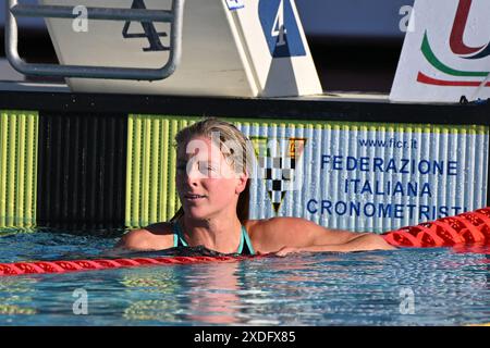 Foro Italico, Rom, Italien. Juni 2024. SetteColli Olympic Qualifying Schwimmen, Tag 2; Kathleen Dawson 100 mbackstroke Credit: Action Plus Sports/Alamy Live News Stockfoto