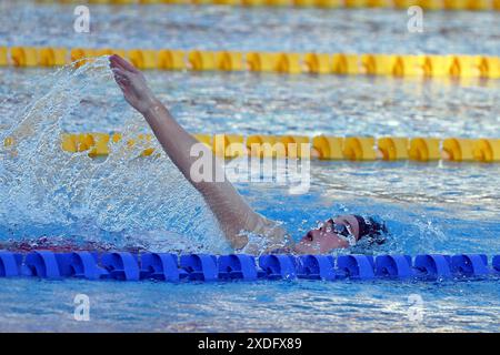 Foro Italico, Rom, Italien. Juni 2024. SetteColli Olympic Qualifying Schwimmen, Tag 2; Walshe Ellen 400 Medley Credit: Action Plus Sports/Alamy Live News Stockfoto