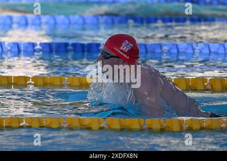 Foro Italico, Rom, Italien. Juni 2024. SetteColli Olympic Qualifying Schwimmen, Tag 2; Litchfield Max 400 m Medley Credit: Action Plus Sports/Alamy Live News Stockfoto