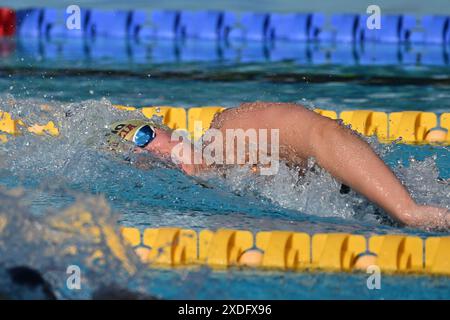 Foro Italico, Rom, Italien. Juni 2024. SetteColli Olympic Qualifying Schwimmen, Tag 2; Gilli Carlotta 100m Freistil Credit: Action Plus Sports/Alamy Live News Stockfoto