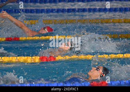 Foro Italico, Rom, Italien. Juni 2024. SetteColli Olympic Qualifying Schwimmen, Tag 2; Biasoli Martina 100 Backstroke Credit: Action Plus Sports/Alamy Live News Stockfoto