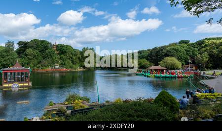 Peasholm Park Bootstour See in North Bay, Scarborough, Yorkshire Stockfoto