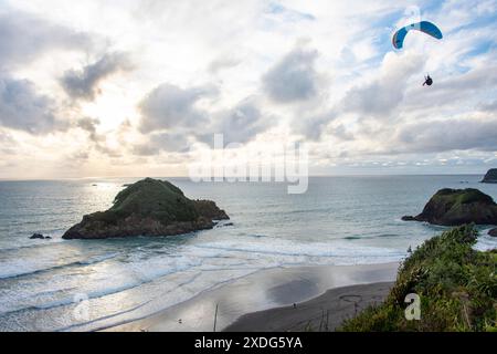 Snapper Rock in New Plymouth - Neuseeland Stockfoto