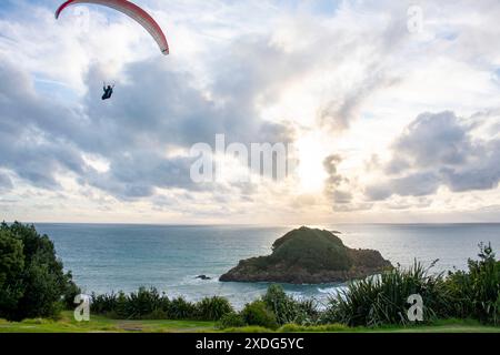 Snapper Rock in New Plymouth - Neuseeland Stockfoto