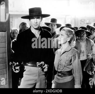 GARY COOPER als Wild Bill Hickok und JEAN ARTHUR als Calamity Jane in THE PLAINSMAN 1936 Regisseur CECIL B. DeMille Paramount Pictures Stockfoto