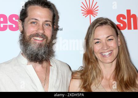 Juni 2024, Palm Springs, CA, USA: LOS ANGELES - 22. Juni: Tim Loden, Yvonne Strahovski beim 30. Palm Springs International ShortFest am 22. Juni 2024 in Palm Springs, CA (Credit Image: © Kay Blake/ZUMA Press Wire) NUR ZUR REDAKTIONELLEN VERWENDUNG! Nicht für kommerzielle ZWECKE! Stockfoto