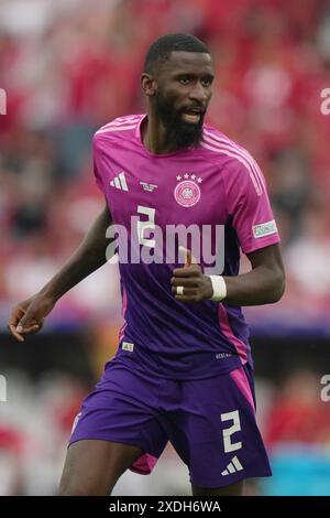 Stuttgart, Deutschland. Juni 2024. Der deutsche Antonio Rudiger während des Fußball-Europameisterspiels 2024 zwischen Deutschland und Ungarn in der Stuttgart Arena, Stuttgart, Deutschland - Mittwoch, 19. Juni 2024. Sport - Fußball . (Foto: Spada/LaPresse) Credit: LaPresse/Alamy Live News Stockfoto