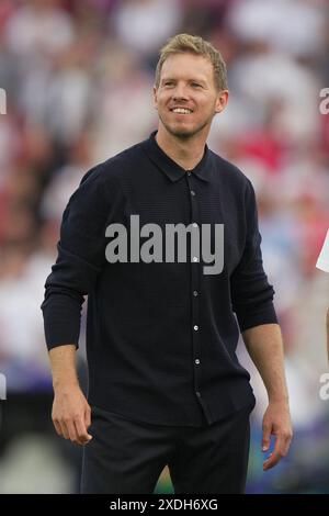 Stuttgart, Deutschland. Juni 2024. Deutschlands Cheftrainer Julian Nagelsmann beim Fußball-Europameisterspiel 2024 zwischen Deutschland und Ungarn in der Stuttgart Arena, Stuttgart, Deutschland - Mittwoch, 19. Juni 2024. Sport - Fußball . (Foto: Spada/LaPresse) Credit: LaPresse/Alamy Live News Stockfoto