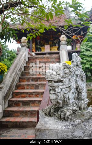 Hanoi, Vietnam - 29. Januar 2024: Eine-Säulen-Pagode, offiziell bekannt als Dien-Huu-Pagode in Hanoi, Vietnam Stockfoto