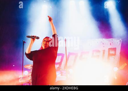 Rom, Italien. Juni 2024. Die Sängerin Beth Ditto tritt mit ihrer Band Gossip in der Villa Ada in Rom auf. (Foto: Valeria Magri/SOPA Images/SIPA USA) Credit: SIPA USA/Alamy Live News Stockfoto