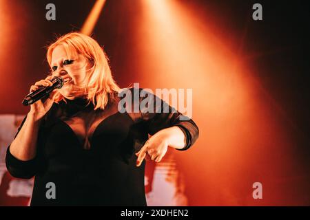 Rom, Italien. Juni 2024. Die Sängerin Beth Ditto tritt mit ihrer Band Gossip in der Villa Ada in Rom auf. (Foto: Valeria Magri/SOPA Images/SIPA USA) Credit: SIPA USA/Alamy Live News Stockfoto