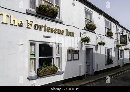 The Fortescue Inn - Public House - Union Street, Salcombe, Devon, England, Großbritannien Stockfoto