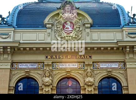 Kaiserbad, Kaiserbad, Karlsbad, Karlsbad, Böhmen, Tschechische Republik Stockfoto