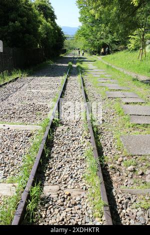 Keage Incline (alte Bahngleise) in Kyoto, Japan Stockfoto