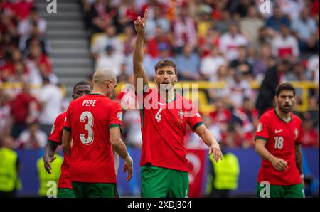 Dortmund, Deutschland. Juni 2024. Ruben Dias (POR) Turkey - Portugal Türkei - Portugal 22.06.2024 Copyright (nur für journalistische Zwecke) by : Stockfoto