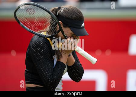 Berlin, Deutschland. Juni 2024. Tennis: WTA Tour, Singles, Frauen, Viertelfinale. Kalinskaya (Russland) - Pegula (USA). Quelle: Hannes P. Albert/dpa/Alamy Live News Stockfoto