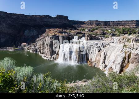 Snake River bei Shoshone Falls Twin Falls Idaho Stockfoto