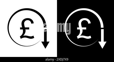 Rautensymbol verringern. Rautensymbol verringern. Stock Vektor