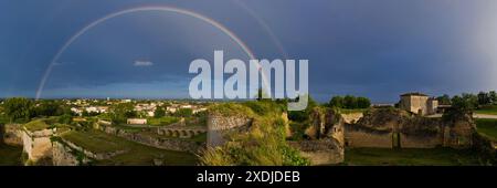 FRANKREICH. GIRONDE (33) BLAYE. DIE BEFESTIGUNGEN VON CUSSAC FORT-MEDOC, DIE VON VAUBAN GEBAUT WURDEN Stockfoto