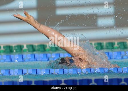 Roma, Italien. Juni 2024. Matteo Restivo (ITA) während des 60. Trofeo Settecolli im Foro Italico in Rom, Italien Sonntag, 23. Juni 2024. Sport - Schwimmen. (Foto: Gian Mattia D'Alberto/LaPresse) Credit: LaPresse/Alamy Live News Stockfoto