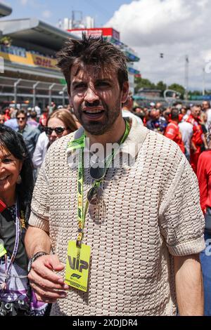 Gerard Pique ehemaliger FC Barcelona Spieler während der Formel 1 Aramco Gran Premio de Espana 2024, 10. Runde der Formel 1 Weltmeisterschaft 2024 vom 21. Bis 23. Juni 2024 auf dem Circuit de Barcelona-Catalunya in Montmeló, Spanien - Foto Xavi Bonilla / DPPI Stockfoto