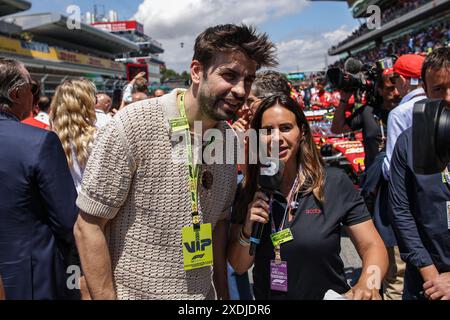 Gerard Pique ehemaliger FC Barcelona Spieler während der Formel 1 Aramco Gran Premio de Espana 2024, 10. Runde der Formel 1 Weltmeisterschaft 2024 vom 21. Bis 23. Juni 2024 auf dem Circuit de Barcelona-Catalunya in Montmeló, Spanien - Foto Xavi Bonilla / DPPI Stockfoto