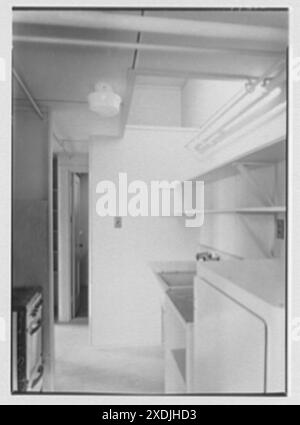 Calvert Houses, College Park, Maryland. Innenraum, Küche. Gottscho-Schleisner Kollektion Stockfoto