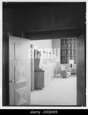 Johnson & Johnson, Research Center, New Brunswick, New Jersey. Vista zur Bibliothek. Gottscho-Schleisner Kollektion Stockfoto